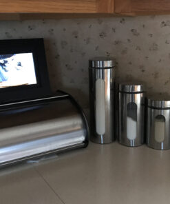 Polder Deluxe Bread Bin, 17 Inch, Stainless Steel 25 C1zIjezPMHS