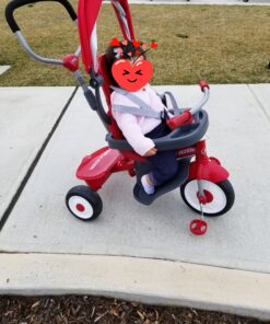 4-in-1 Stroll 'N Trike, Red Toddler Tricycle for Ages 1 Year -5 Years, 19.88" x 35.04" x 40.75" Classic 51 C1zWRln1CzS