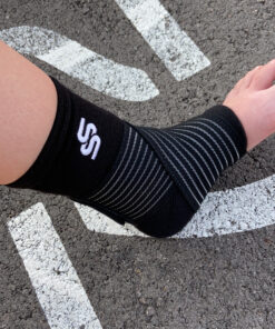 Sleeve Stars Ankle Brace for Women & Men, Achilles & Plantar Fasciitis Relief Compression Sleeve, Foot Brace with Ankle Support Strap, Heel Protector Wrap for Pain, Tendonitis & Sprain (Single/Black) One Size Black 1 40 D12QKQ4 sRS