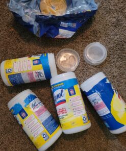 Lysol Disinfectant Wipes, Multi-Surface Antibacterial Cleaning Wipes, For Disinfecting and Cleaning, Lemon and Lime Blossom, 80 Count (Pack of 4) 80 Count (Pack of 4) White Standard Packaging 43 D15Nd SIT1S