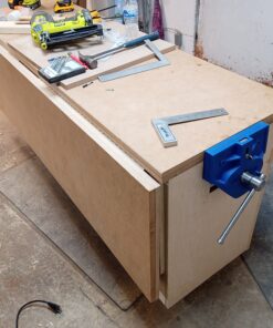 Yost Vises M9WW Rapid Action Woodworking Vise | Quick Release Lever for Quick Adjustments | 9 Inch Jaw Width | Made with Heavy-Duty Cast Iron | Blue Yost M9WW 83 D1MkHUUCITS