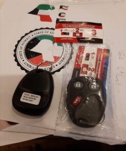 KeylessOption Keyless Entry Remote Control Car Key Fob Replacement for LHJ011 (Pack of 2) black 37 D1VueUBPDfS