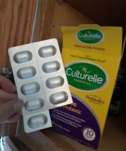 Culturelle Daily Probiotic, Digestive Health Capsules, 60 Count Unflavored 60 Count (Pack of 1) 21 D1WwJ4zHmBS