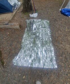 Primacare HB-10 Emergency Foil Mylar Thermal Blanket (Pack of 10), 52" Length x 84" Width, Silver 30 D1nrajz8jKS