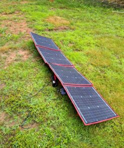 DOKIO 160W 18V Portable Solar Panel Kit (ONLY 9lb) Folding Solar Charger with 2 USB Outputs for 12v Batteries/Power Station AGM LiFePo4 RV Camping Trailer Car Marine…… 49 D1rXxLZ TeS 1