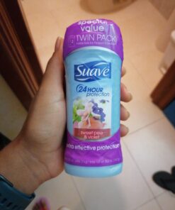 Suave Deodorant Antiperspirant Deodorant Stick 48-hour Odor and Wetness Protection Sweet Pea Violet Deodorant for Women, 2.6 Ounce (Pack of 2) 44 E1cU3Mp6X4S