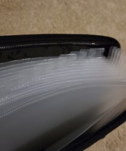 Expanding File Folder Important Document Organizer Fireproof and Waterproof Document Bag with A4 Size 13 Pockets Zipper Closure Non-Itchy Silicone Coated Portable Filing Wallet Pouch(Silver) Silver,13 Pockets 17 E1iVHjlhXKS